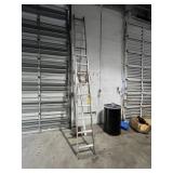 LOUISVILLE ALUMINUM EXTENSION LADDER - 24