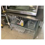 STAINLESS STEEL TABLE WITH SHELF - 4