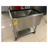 STAINLESS STEEL ROLLING ICE BIN