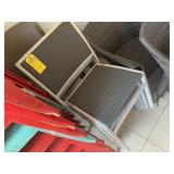METAL / WICKER STACK CHAIRS