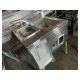 STAINLESS STEEL SINK WITH FAUCET, LEGS & ELECTRIC