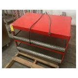 RED WARMER WITH 2 SHELVES