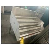 STAINLESS STEEL SPEED RAIL WITH 4 SHELVES