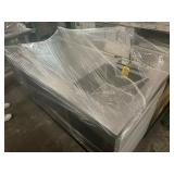 STAINLESS STEEL PREP TABLE WITH SINK & CAN OPENER