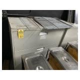 GREY METAL 3- DRAWER CABINETS (SOME SCRATCHES)