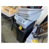 TRASH CANS - SLIM JIMS WITH LIDS