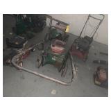ASSORTED LAWN MAINTENANCE PIECES - MOWERS,