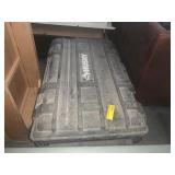 HUSKY STORAGE BIN WITH CONTENTS