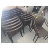 BROWN WICKER CHAIRS