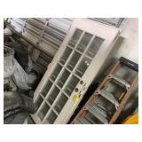 WOODEN DOORS WITH GLASS PANE INSERTS