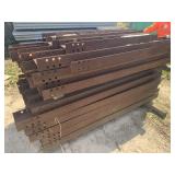 PCS - 75 RUSTY GR POSTS - 38 RUSTY GR BEAMS
