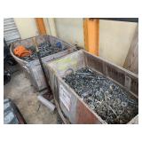 LARGE CRATES OF GALVANIZED HARDWARE