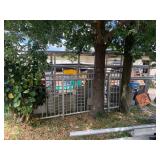 LOT ASSORTED ALUMINUM PIPE, RAILS, DAMAGED STREETC