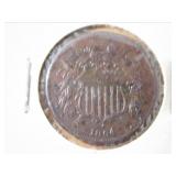 1864 2 Cent Piece