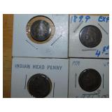 (4) 1899 Indian Head pennies