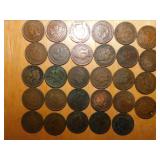 (29) Indian Head pennies