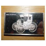 1893 Duryea 1000 grain sterling ingot