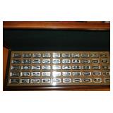 Franklin Mint 1971 Bank marked sterling ingots set