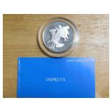 Franklin Mint Ospreys sterling coin