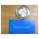 Franklin Mint Peregrine Falcon sterling coin