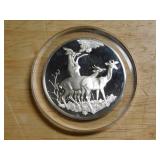 Franklin Mint Gerenuks sterling coin