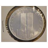 Sept. 11 God Bless America (Towers) silver coin