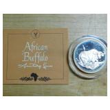 Franklin Mint 1971 African Buffalo sterling coin