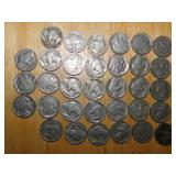 (33) assorted Buffalo nickels