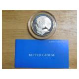 Franklin Mint Ruffed Grouse sterling coin
