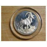 Franklin Mint Sable Antelopes sterling coin