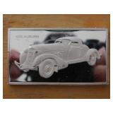 1935 Auburn 1000 grain sterling ingot