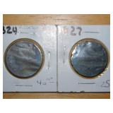 1824,1827 Large one cent