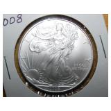2008 Silver Eagle Dollar