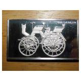 1886 Daimler 1000 grain sterling ingot