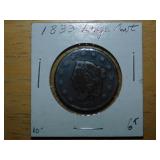 1833 Large one cent