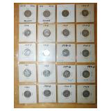 (20) Barber dimes (1911-1923)