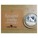 Franklin Mint 1972 Reticulated Giraffes sterling