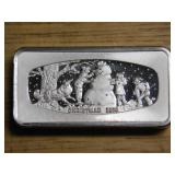 Christmas 1974 1000 grain sterling ingot