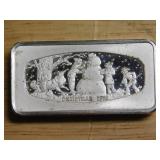 Christmas 1974 1000 grain sterling ingot
