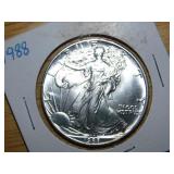 1988 Silver Eagle Dollar