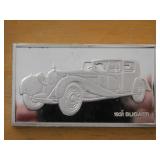1931 Bugatti 1000 grain sterling ingot