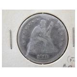 1863 Seated Liberty Quarter