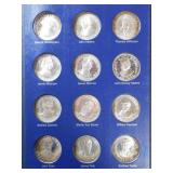 1970 Presidential Profiles sterling coin set