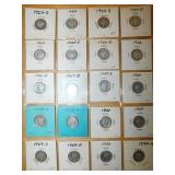 (20) Barber dimes (1923-1930)