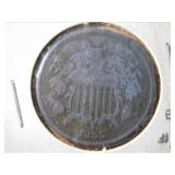 1865 2 Cent piece