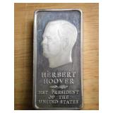 H.Hoover Presidential 2500 grain sterling ingot