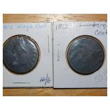 (2) 1812 Large one cent