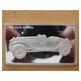 1929 Alfa Romeo 1000 grain sterling ingot
