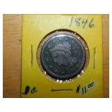 1846 Large one cent