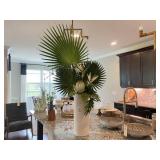 LARGE VASE W/GREENERY